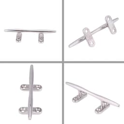 MK Stoer -Dock Cleats - Boot - Zwaar - Roestvrij staal - Jacht - 5 Inch - Geschikt voor alle soorten boten - Zilverkleurig — thumbnail 2