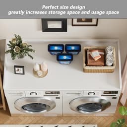 Werkblad voor Wasmachine en Droger Bovenop Zetten Organisatiesysteem Opslag — thumbnail 3