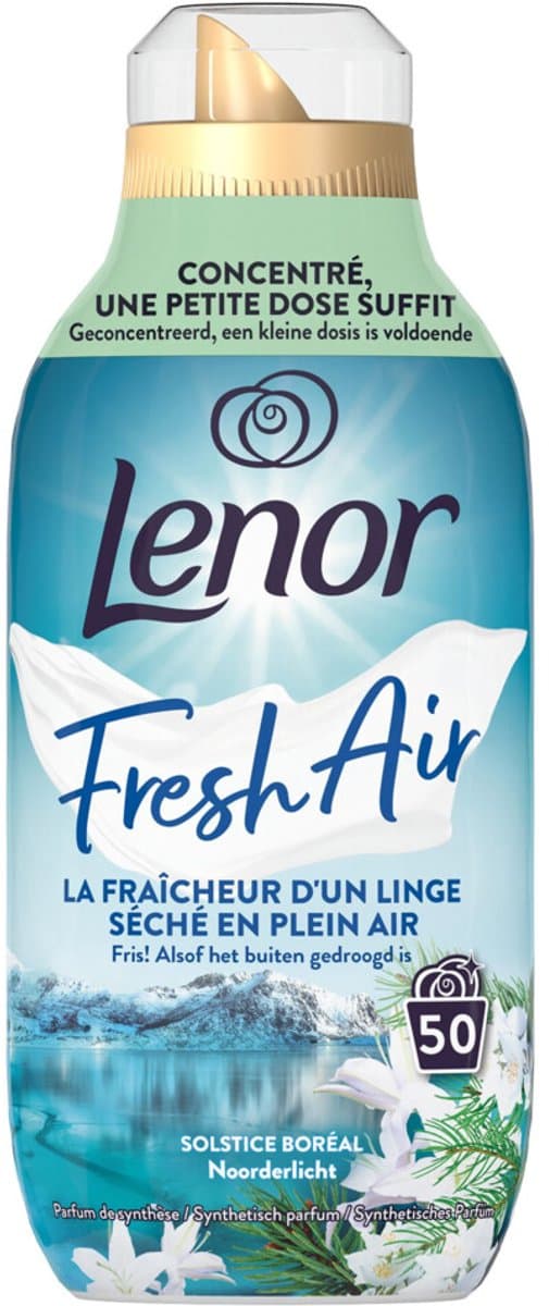Lenor - Wasverzachter Fresh Air Noorderlicht 50 Wasbeurten - 8 x 700 ml - Voordeelverpakking — afbeelding 1