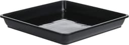 Vierkante lekbak - Opvangbak schaal - Water opvang - Binnen en buiten - 35 cm - Zwart — thumbnail 1