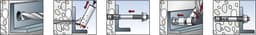 Boutanker Zware Lasten - Verankeringsbout Staalconstructie - Stevig Bevestigen - Hoog Draagvermogen ETA - 12/160 mm - Grijs — thumbnail 3