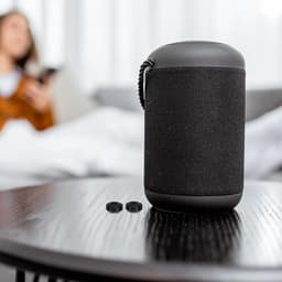 Luidspreker Isolatievoeten - Antivibratie Voetjes - Audio Verbetering - Schokabsorberend Rubber - 2x2x0.9 cm - Zwart — thumbnail 2