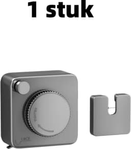 1 stuk - Touw - Draadkabelframe - Geen boren nodig - Onzichtbare waslijn - Wasdroogtouw - Onzichtbaar uitschuifbaar balkon - 9 cm * 9 cm - Grijs — thumbnail 1