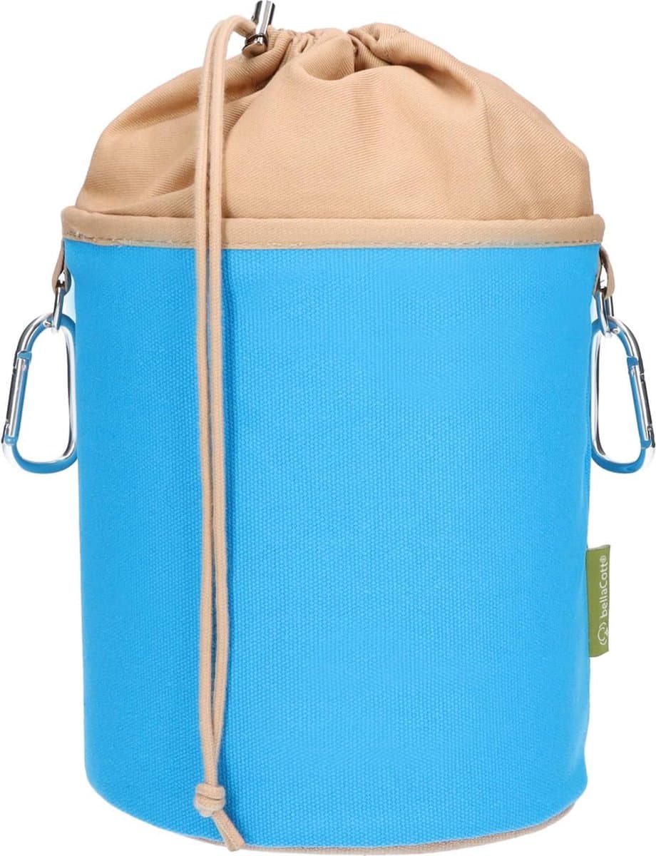 Stunq® Wasknijpertas Canvas Stof met 2 Karabijnhaken voor 200 wasknijpers, Extra Groot en Stevig, Blauw Zand — afbeelding 1