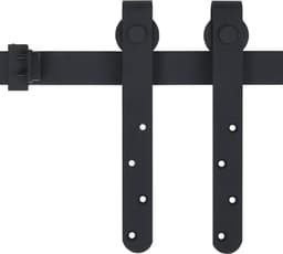 vidaXL - Ophangset - voor - minischuifdeur - 122 - cm - koolstofstaal — thumbnail 4
