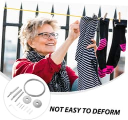 Roestvrijstalen Waslijn - Drooglijn Buiten - Kleding Drogen - Anti-doorzakken - 500 cm - Diverse kleuren — thumbnail 5