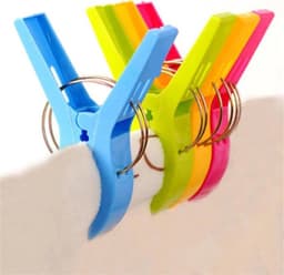 Wasknijpers Kunststof - Kledingklemmen - Wasgoed Drogen - Goede Grip - 100 Stuks - Willekeurige Kleur — thumbnail 5