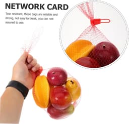 Draagbare Netzakken - Groente Opslag Netje - Fruit en Groenten Bewaren - Scheurvast Nylon Materiaal - 44 cm - Niet gespecificeerd — thumbnail 4