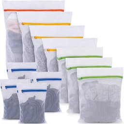 Wasnetjes met ritssluiting - 11 stuks - Diverse maten (XL, L, M, S) - Hoogwaardig materiaal - Voor wasmachine en reizen — thumbnail 1