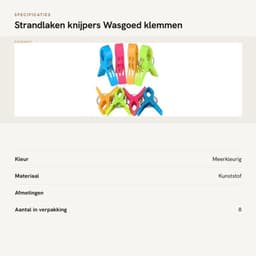 Strandlaken Knijpers 8 Stuks - Kunststof Klemmen - Zonnebed Klemmen - Tafelkleed Klemmen - Kamperen - Sterk en Duurzaam — thumbnail 5