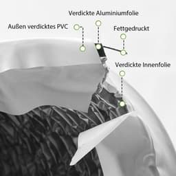 Afvoerslang Ø 150 mm lengte 6 m flexibel pvc aluminium buis airconditioning ventilatieslang flexibele slang aluminium voor mobiele airconditioning wasdroger afzuigkap droger — thumbnail 3