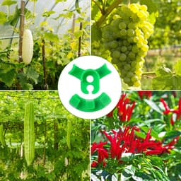 Lst Clips voor lage stress training clips, 140 stuks, plantenstamsteun, takbuiger, kunststof 90 graden plantenstamtrainer, verstelbare hoek plantenclips voor tuin boom bloem (groen, 2 maten) — thumbnail 3