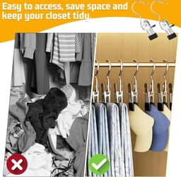 20 stuks klemhaken roestvrij staal, antislip washaken, laarsclips, 360° draaibare klemhaak, metalen wasknijpers voor handdoeken, broeken, schoenen — thumbnail 2