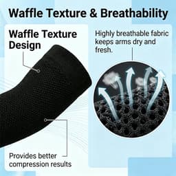 Wasnet, ademende onderarmbandage voor tattoo-cover-up, elastische mouwen, compressiekous voor dames en heren — thumbnail 4