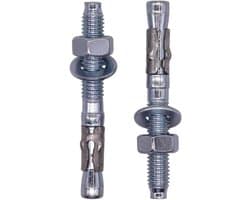 Wedge Anchors - Metaalpennen Ankerbout - Bevestigen in Beton - Gegalvaniseerd Staal - M8 x 65 mm - Zilverkleurig