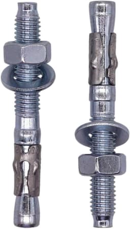 Wedge Anchors - Metaalpennen Ankerbout - Bevestigen in Beton - Gegalvaniseerd Staal - M8 x 65 mm - Zilverkleurig — thumbnail 1