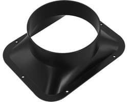 Duct Connector Flens, Vierkant naar Ronde Rechte Kanaalplaat Keuken Hood Ventilatie, Voor Koeling Verwarming Ventilatiesysteem HVAC (150MM)