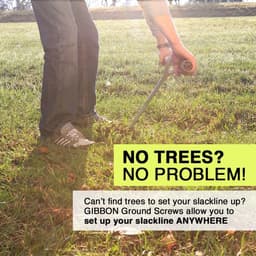 Grondschroef - Grondanker Bodemschroef - Slacklines Spannen - Zonder Bomen - 70 cm - Zwart — thumbnail 5