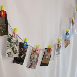 Houten Wasknijpers - Decoratieve Clips - Foto's Ophangen - Natuurlijk Materiaal - 20 Stuks - Meerkleurig — thumbnail 2