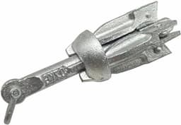 Opvouwbare Boot Anker - Watersport Anker - Boot Stabiliseren - Thermisch Verzinkt - 10kg - Zilver — thumbnail 1