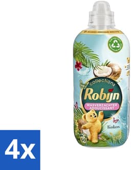 4 x Robijn Collections - Wasverzachter - Kokos - 1,25L - 50 Wasbeurten - Wasverzachter - Kokosgeur - Zachte Was - Frisse Was - Wasverzachter 1.25L — thumbnail 1