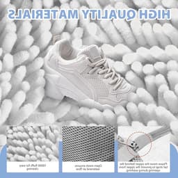 Waszak voor Wasmachine met Rits - Anti-deformatie Tas voor Sneakers - Ademend Mesh Ontwerp voor Bescherming van Schoenen tijdens het Wassen — thumbnail 5