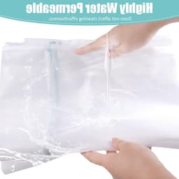 Set van 2 Wasnetten voor de Wasmachine - Fijne Mesh Polyester Waszakken met Verborgen Rits voor Dekens, Jassen en Speelgoed - 60 x 80 cm en 90 x 110 cm — thumbnail 2