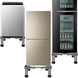 Wasmachine Onderstel - Droger Sokkel Koelkast - Apparaten Verplaatsen - Verstelbare Breedte - 45-65 cm - Zilver — thumbnail 2