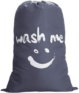 Wassen zak voor onderweg - Vouwbare wasmand 120L - Grijs — thumbnail 1
