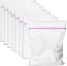 Set van 8 fijne waszakken met ritssluiting, ideaal voor ondergoed, sokken en delicate kleding, perfect voor reizen en studentenhuizen — thumbnail 1