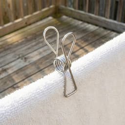 Wasknijpers Roestvrijstaal - Kledingklemmen Sokkenclips - Buiten Kleding Drogen - Winddicht Corrosiebestendig - 30 Stuks - Zilver — thumbnail 2
