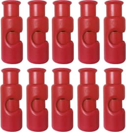 Broodzakklemmen - Voedselverzegeling Opslagclips - Zakken Sluiten - Voedselveilig ABS Plastic - 10 stuks - Rood — thumbnail 1