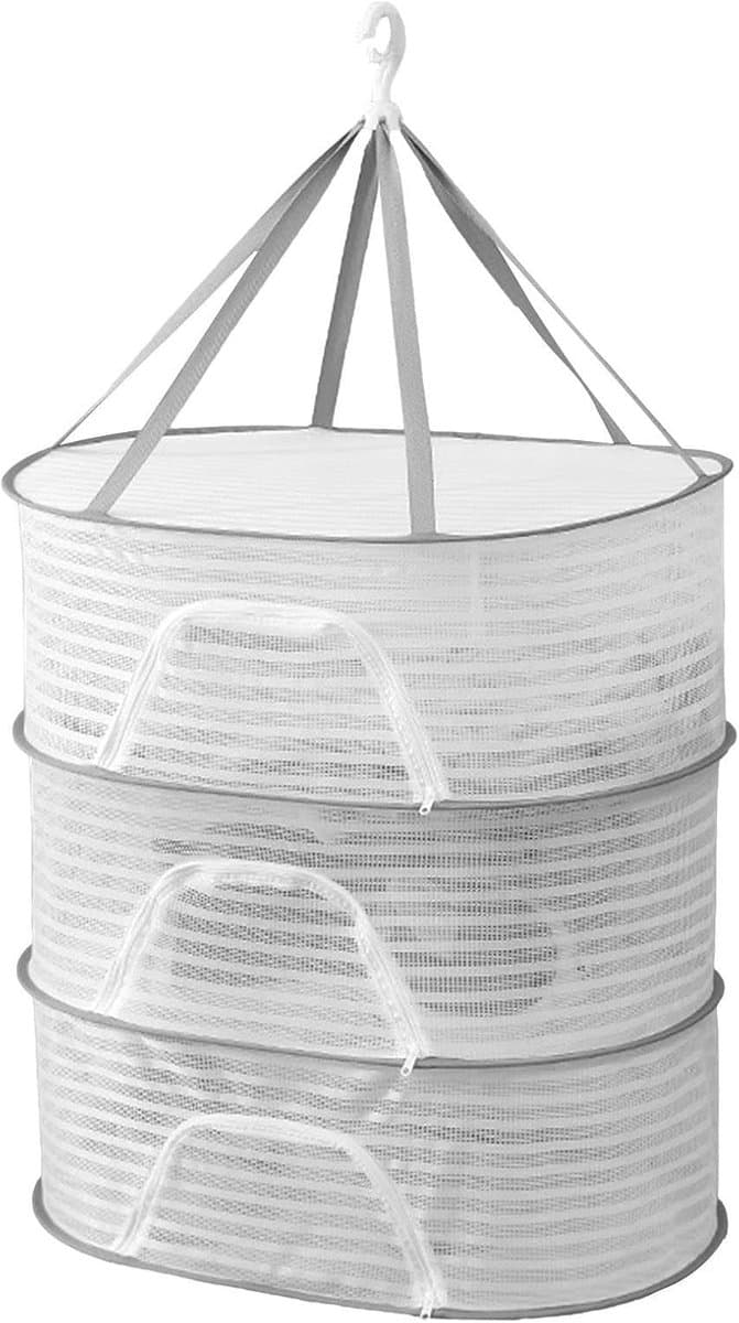 Trui Droogrek Plat - Mesh Kledinghanger - Kleding Plat Drogen - Anti-vervorming Ontwerp - 60 x 40 cm - Wit — afbeelding 1