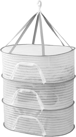 Trui Droogrek Plat - Mesh Kledinghanger - Kleding Plat Drogen - Anti-vervorming Ontwerp - 60 x 40 cm - Wit — thumbnail 1