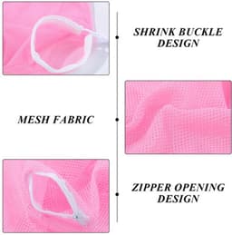 Waszakken Set van 2 - Verstelbare Opvangzak - Kattentoiletaccessoires - Netstof - Luchtdoorlatend - Afmetingen 60 x 32 cm - Kattenwaszak — thumbnail 2