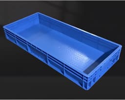 Opvangbak Rechthoekig - Lekkage Bak - Planten Binnen - Extra Stevig HDPE - 60x40x12cm - Blauw — thumbnail 5