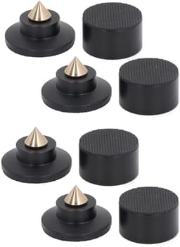 Luidspreker Isolatie Voeten - Speaker Dempers - Audio Verbetering - Verstelbare Hoogte - 4 Stuks - Zilver — thumbnail 4