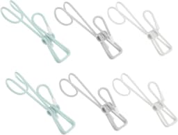 Wasknijpers - Waslijn Clips - Kleding Drogen - Winddicht Ontwerp - 10x3.80x1.00CM - Wit — thumbnail 1