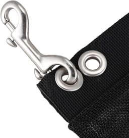 Opbergzak - Mesh Pouch - Duikuitrusting Opslag - Met Snap Haken - 230 Gram - Zwart — thumbnail 3