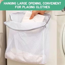Waszak voor op reis met handgrepen - 4 stuks, 50 x 60 cm, herbruikbare waszakken voor delicate kleding, ondergoed en blouses — thumbnail 5