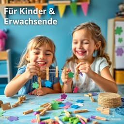 SnelShoppen - 100x Mini Clips 25 mm - Houten Wasknijpers, Sterke Mini Clip voor Creatief Gebruik, Perfect voor Feest, Tuin en Keuken — thumbnail 3