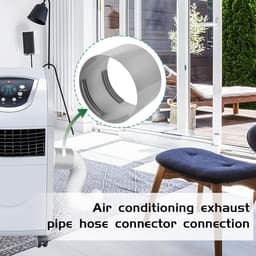 Koppelstuk Mobiele Airco Afvoerslang - Voor Ø130mm/Ø150mm Airconditioningsslang Accessoires - Slangverlenging - Goed Afdichtingseffect - Voor ramen, airconditioning, uitlaatslangkoppeling voor afvoerbuis, afzuigkap — thumbnail 2