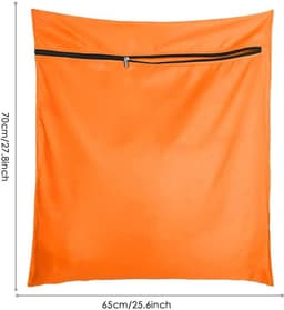 Waszak - Kleding beschermer - Wasmachine bescherming - Duurzaam polyester - 65x70cm - Cyaan — thumbnail 5