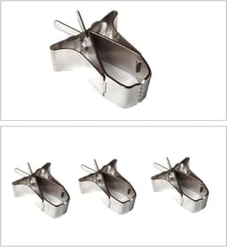 Metalen Vogelvoeder Clips - Voedsel Klemmen - Huisdieren Voeden - Morsbestendig Ontwerp - 4.8 x 3.2 cm - Metaal — thumbnail 5