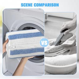 SnelShoppen - Waszakken voor Schoenen, Wasmachine, Mesh Waszakken met Rits, Herbruikbaar, Effectieve Reiniging voor Sportschoenen, 360 Graden Schoenre — thumbnail 3