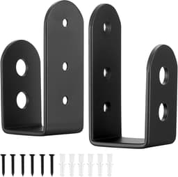 Deurframe beugels 2 x 4 - staal - U-vormige veiligheidssluiting - voor extra beveiliging - ShopVlot — thumbnail 1