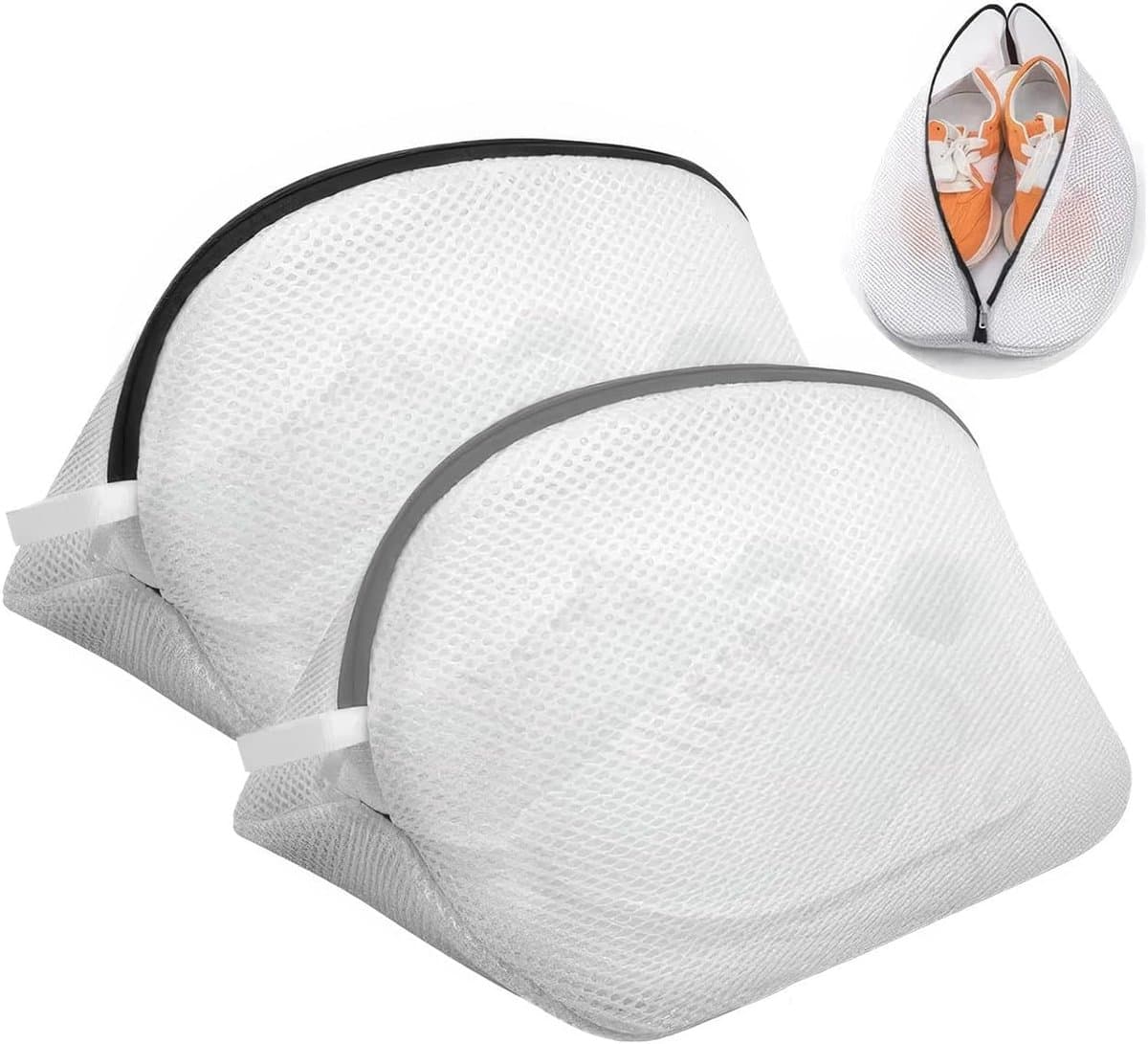 SnelShoppen - 2-in-1 Waszak voor Schoenen, Beschermt en Verhindert Beschadiging, Mesh, Herbruikbaar, 42x24x24 cm, Ideaal voor Wasmachine — afbeelding 1
