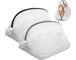 SnelShoppen - 2-in-1 Waszak voor Schoenen, Beschermt en Verhindert Beschadiging, Mesh, Herbruikbaar, 42x24x24 cm, Ideaal voor Wasmachine
