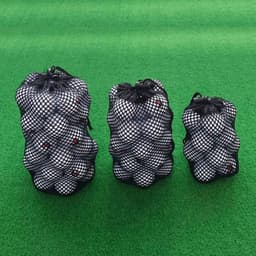 Opbergtas Net - Multifunctionele Tas - Sportartikelen Opslag - Trekkoordsluiting - 2-Pack M - Zwart — thumbnail 4