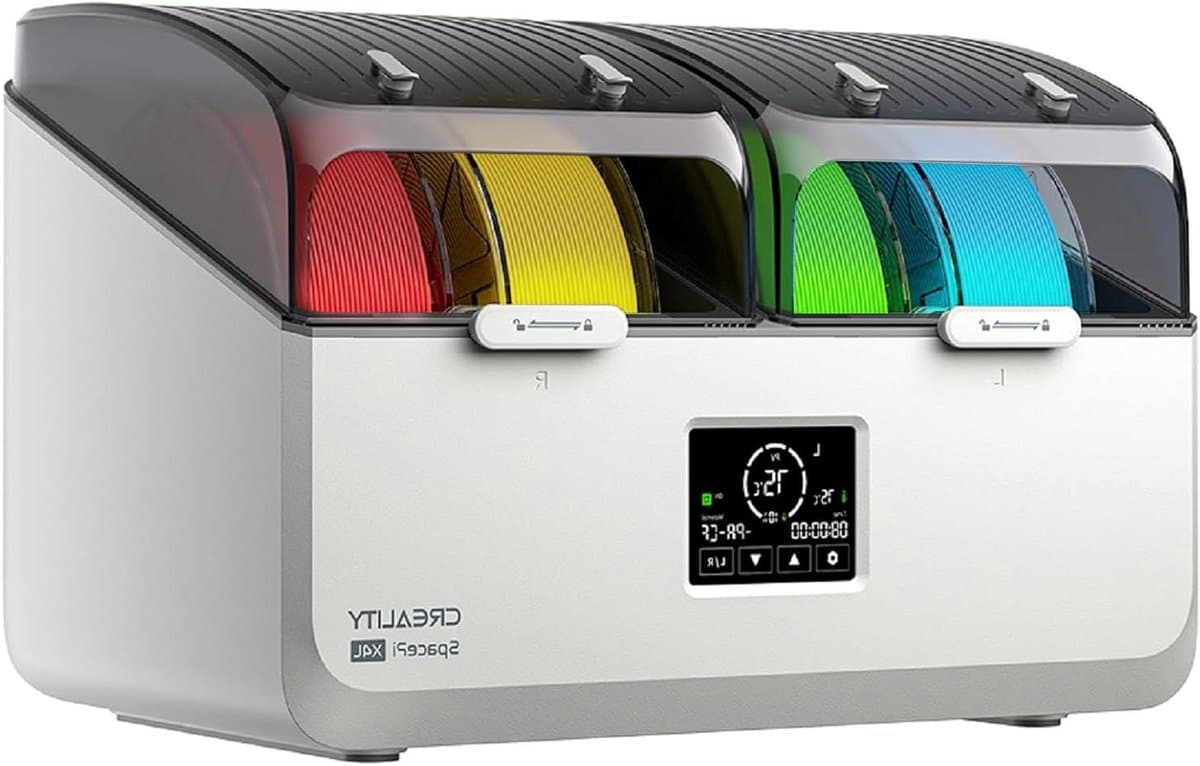 Filament Droger - Spoelen Droger - 3D Printen Onderhouden - Vier Spoelen Capaciteit - 45 cm Breed - Grijs — afbeelding 1